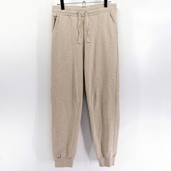 & Other Stories Yoga Beige Oatmeal Sweatpants Joggers Drawstring Loungewear - Picture 1 of 7